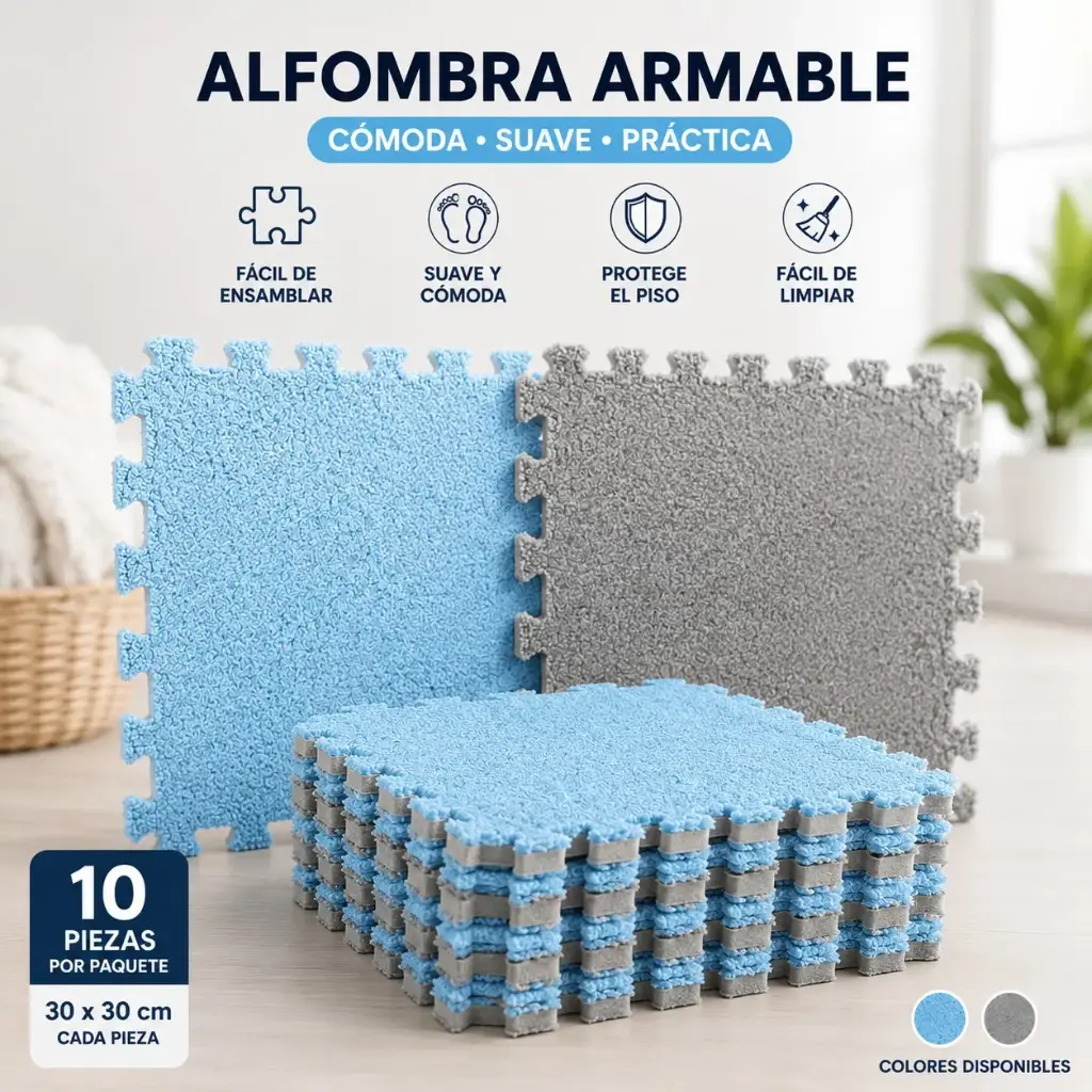 ALFOMBRA DE FELPA 30X30LA 