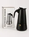 CAFETERA ACERO NEGRA 