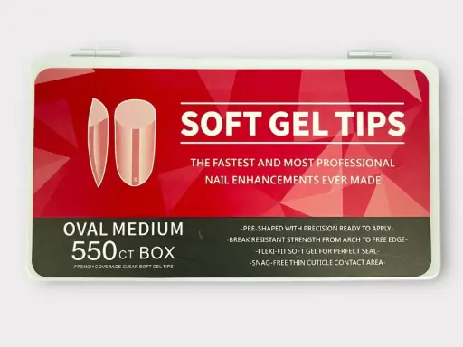 [550-4] UÑAS SOFT GEL COFFIN 550-4